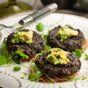 Raw Mushrooms burger recipe, healthy recipe